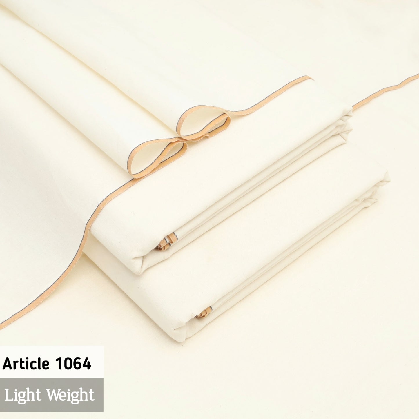 Cream Summer Pima Khaddi-1064