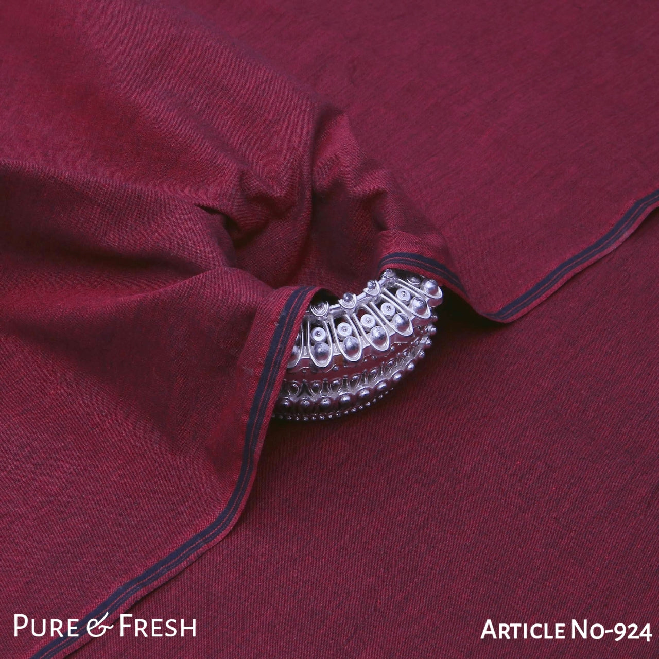 Dark Cherry-Summer Pima Khaddi 924
