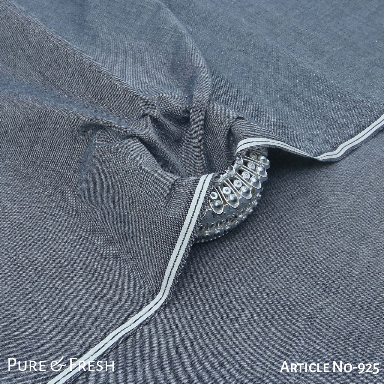 Ash Grey-Summer Pima Khaddi 925