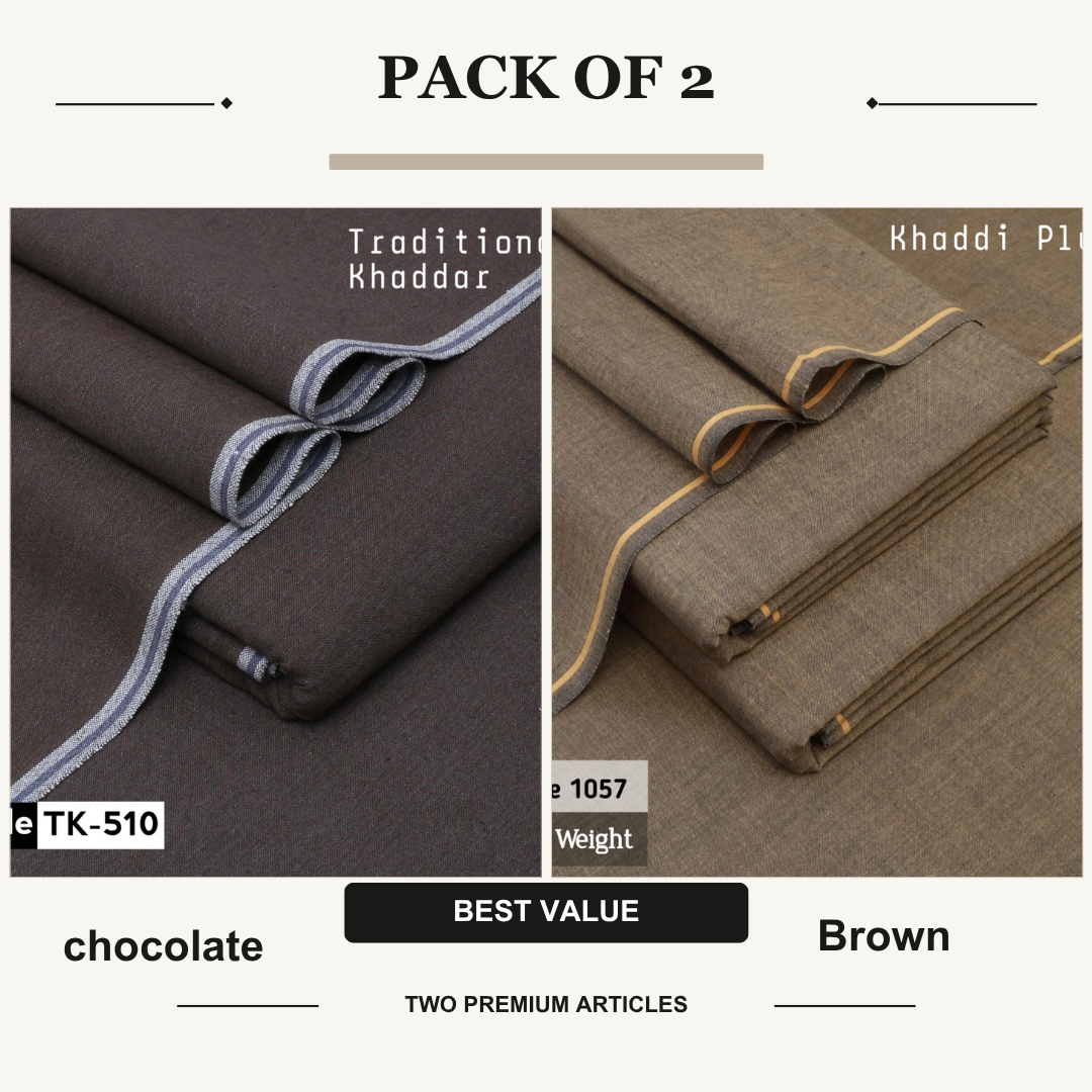 pack of 2 chocolate & brown