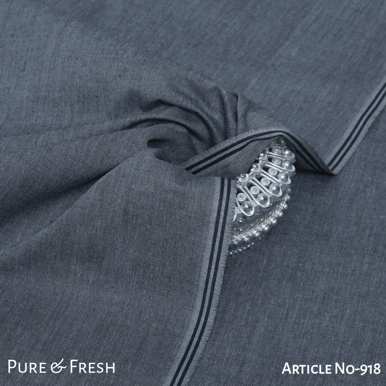 Dark Silver-Summer Pima Khaddi 918