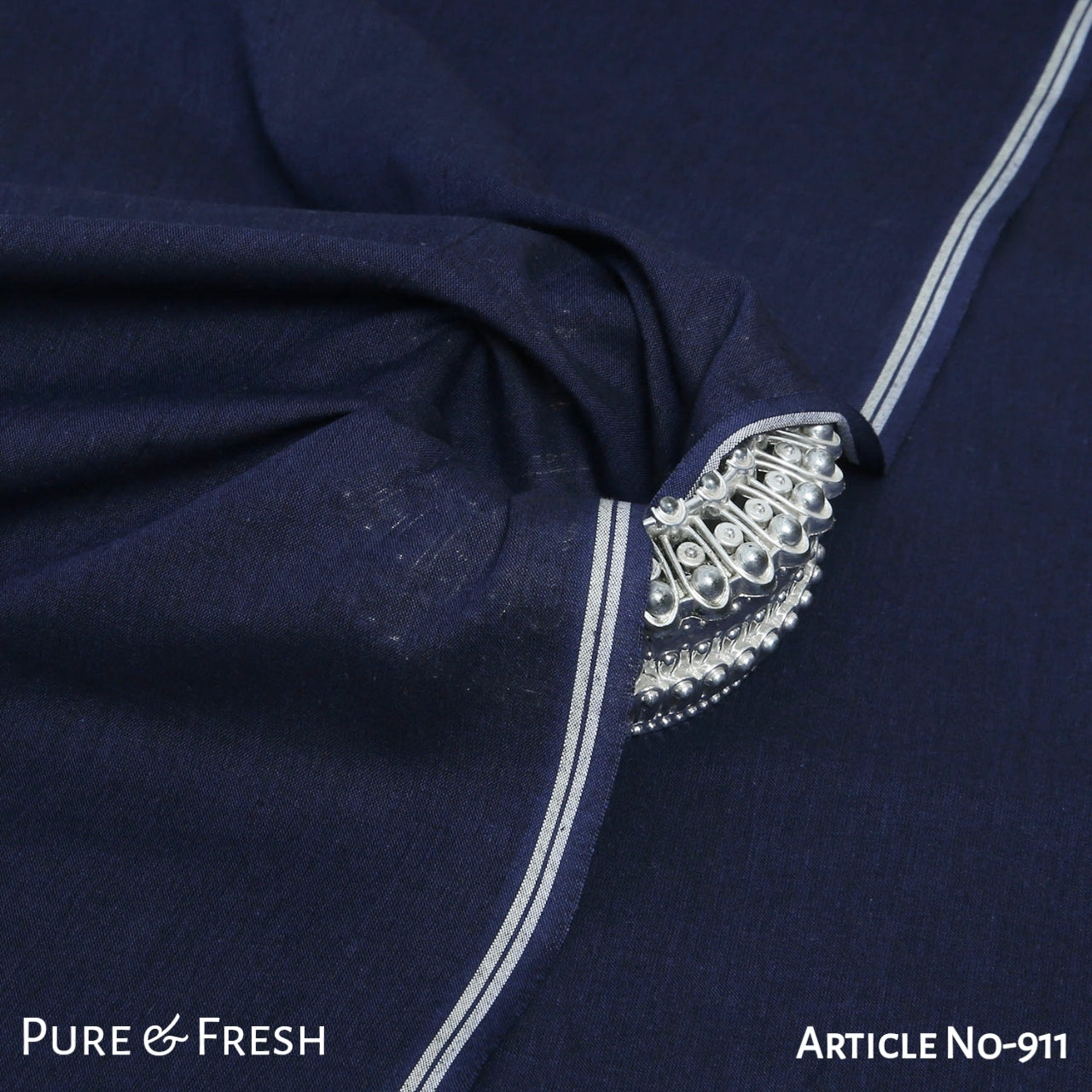 Navy Blue-Summer Pima Khaddi 911