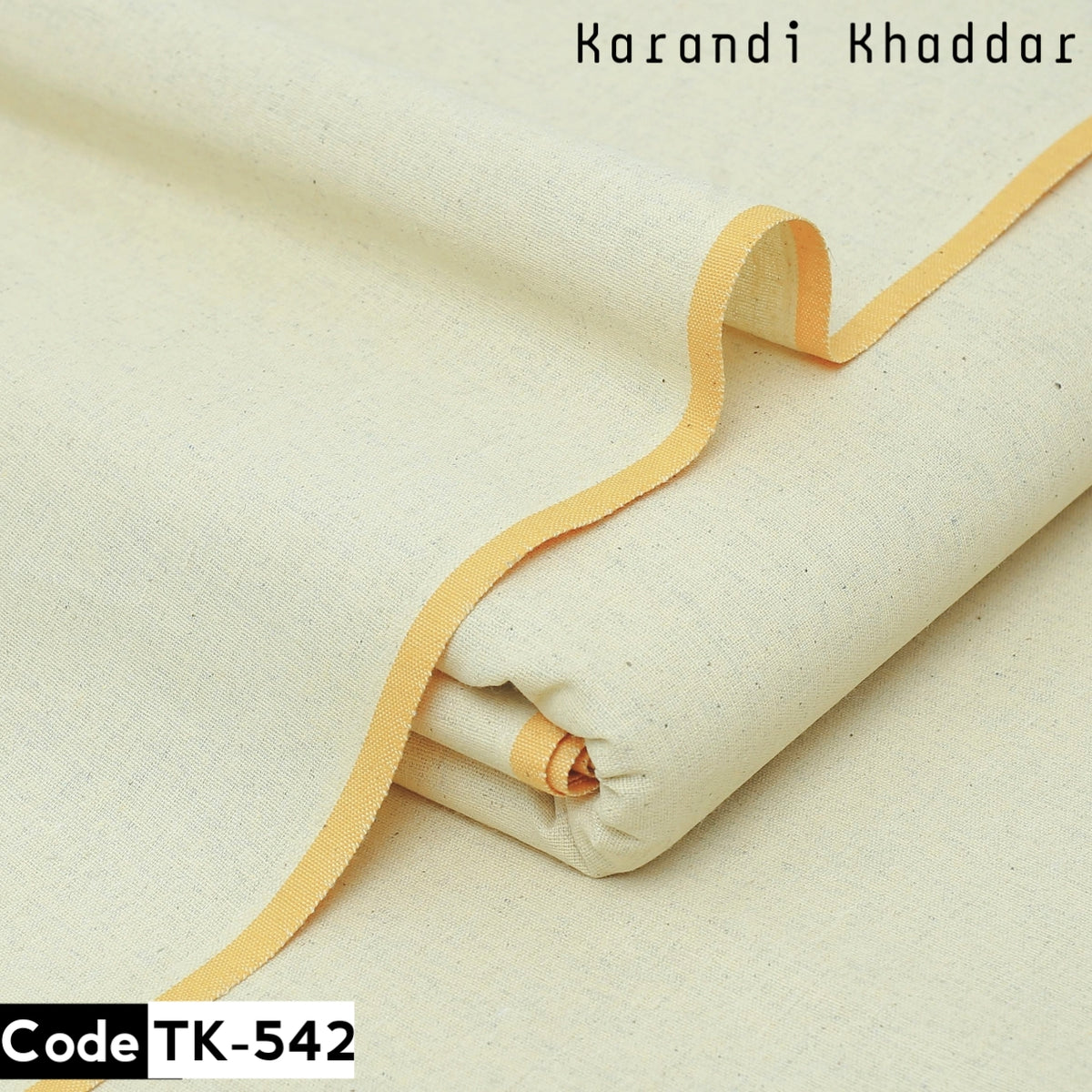 Karandi Khaddar color Lite Lemon -TK-542