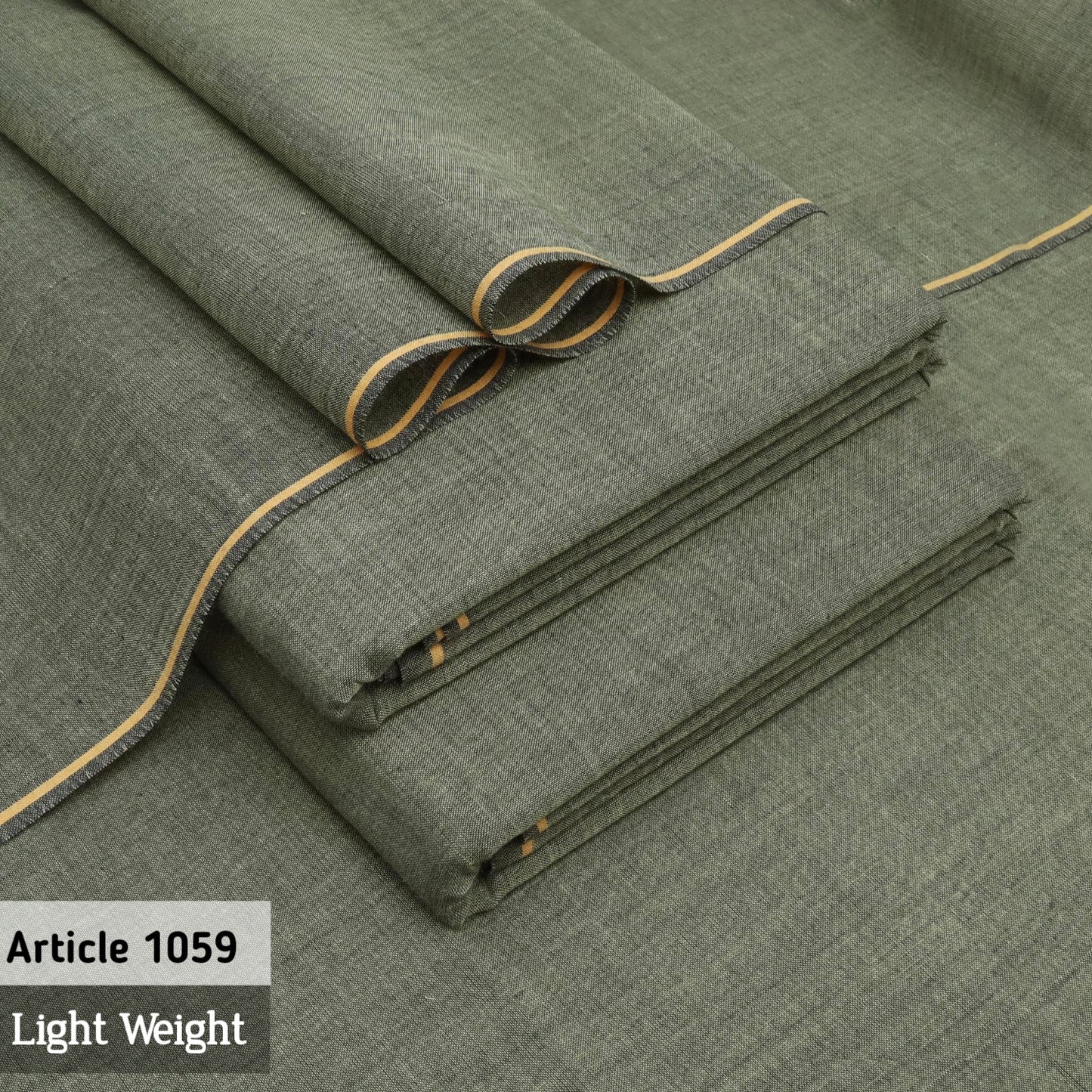Lite Olive Summer Pima Khaddi-1059