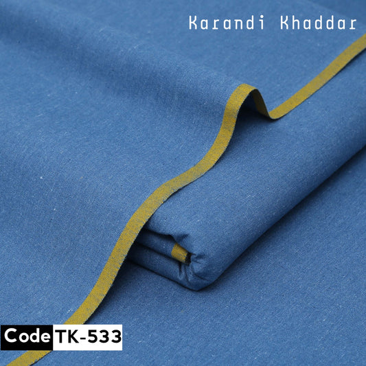Karandi Khaddar color royal blue