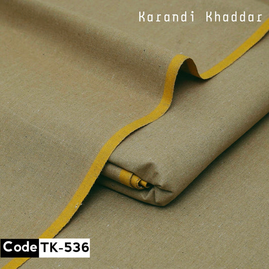 Karandi Khaddar color khaki