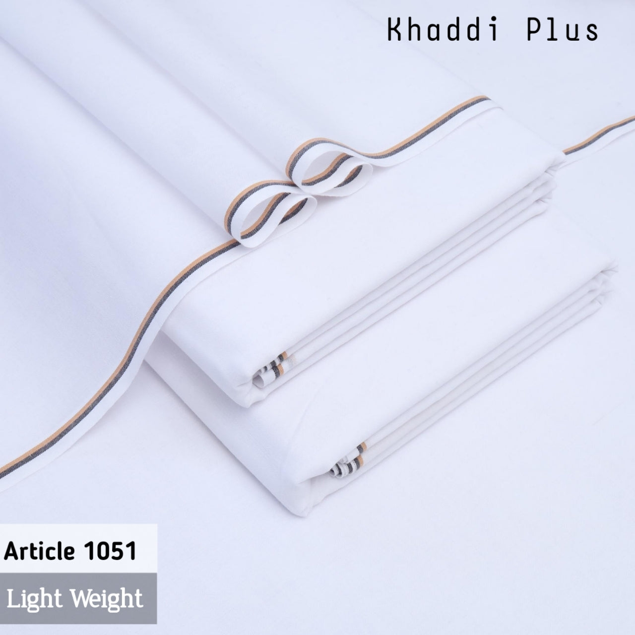 Super White Summer Khaddi Plus-1051