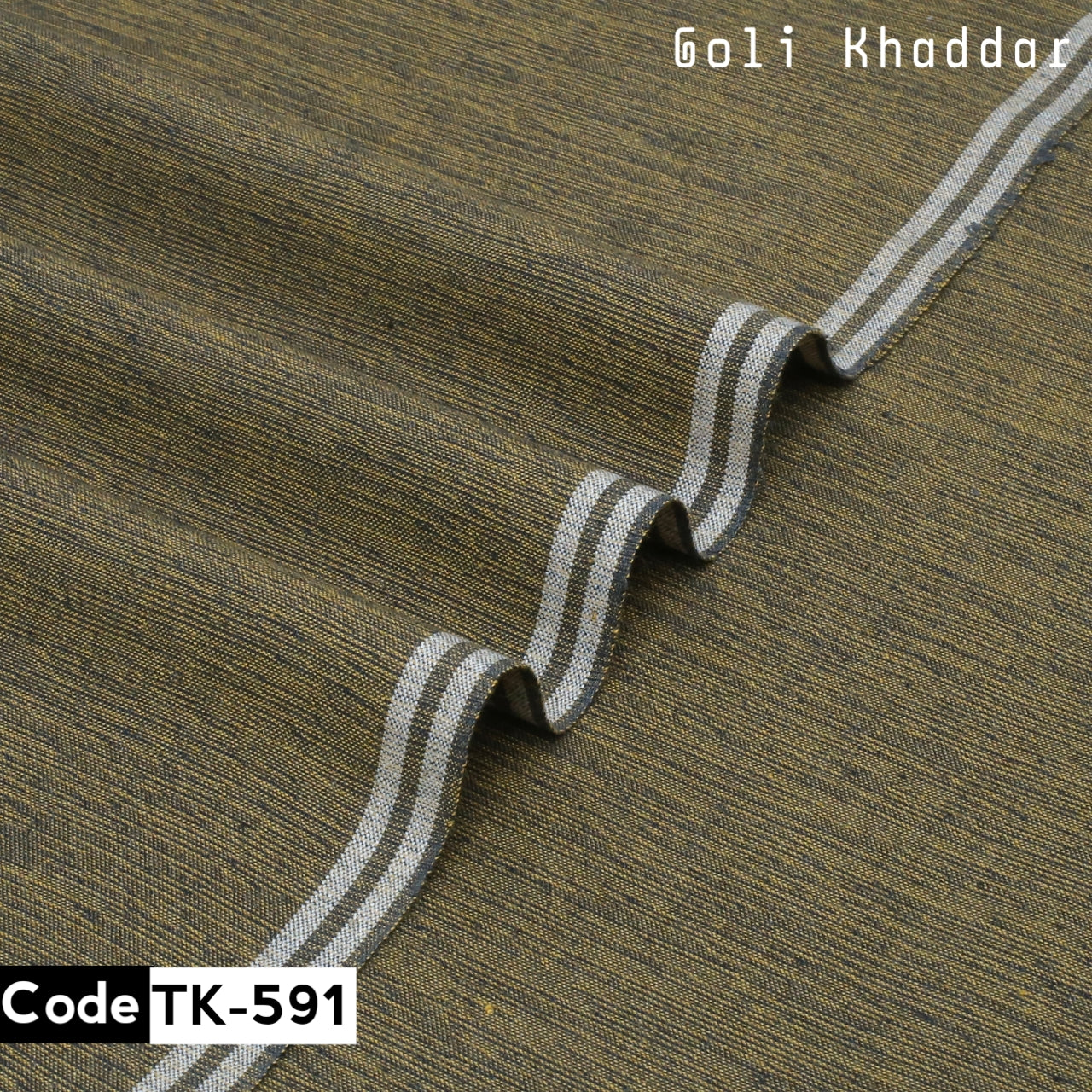 Golden-Most Premium Designer Khaddar Tk-591