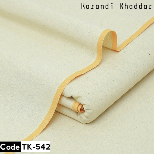 Karandi Khaddar color Lite Lemon -TK-542